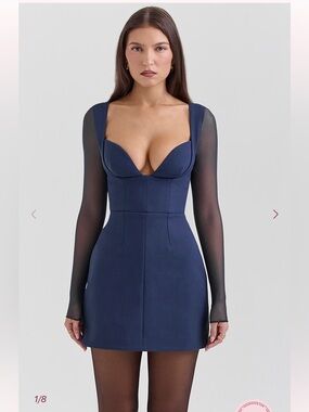 house of cb jana giant bow strapless mini cocktail dress Clothing : Mini Dresses : 'Jana' Black & Ivory Bow Mini Dress